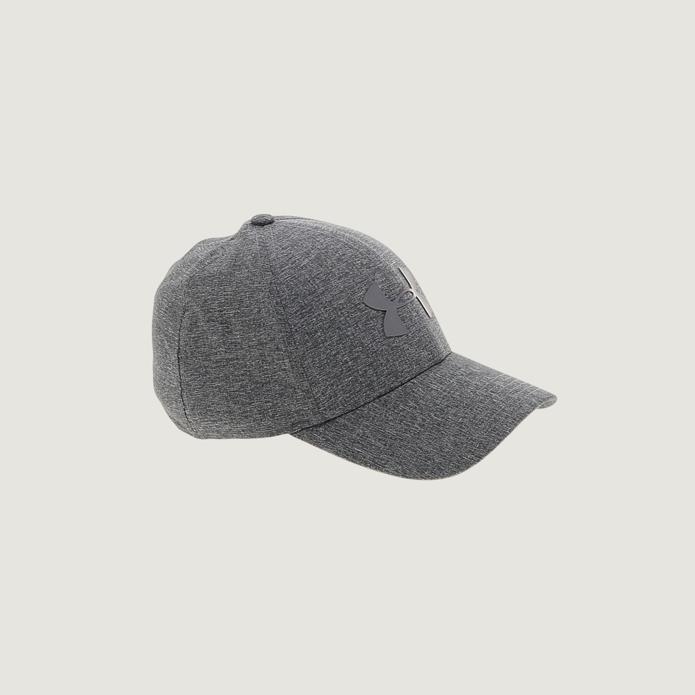 Under Armour Womens Heathered Grey Athletic Baseball Cap Hat Logo